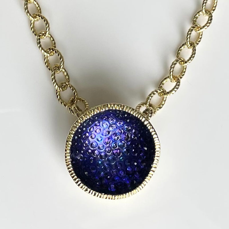Geode Large Necklace in Gold