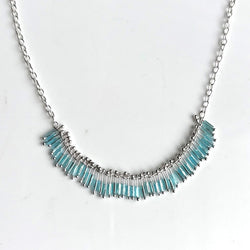 Deco Smiles Necklace: Aqua