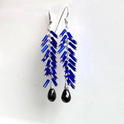 Brees Earrings: Cobalt