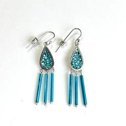 Teardrop Earring: Aqua