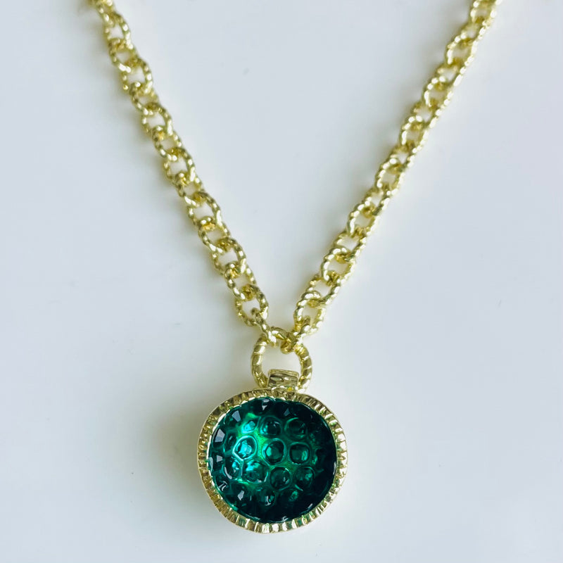 Geode Small Necklace in Gold