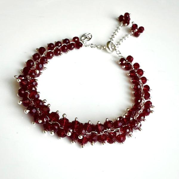 Alexis Bracelet: Garnet