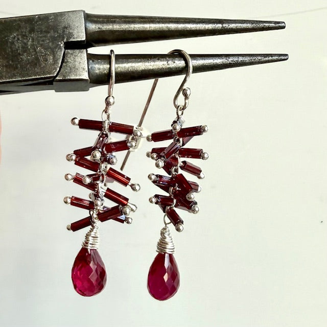 Helix Earrings: Silver