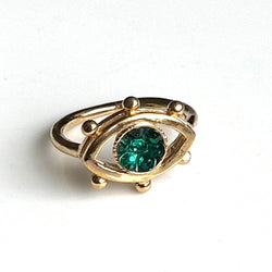 Evil Eye Ring: Gold