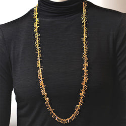 Feather Chain 36" Necklace in Gold