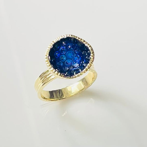 Geode Small Ring in Gold