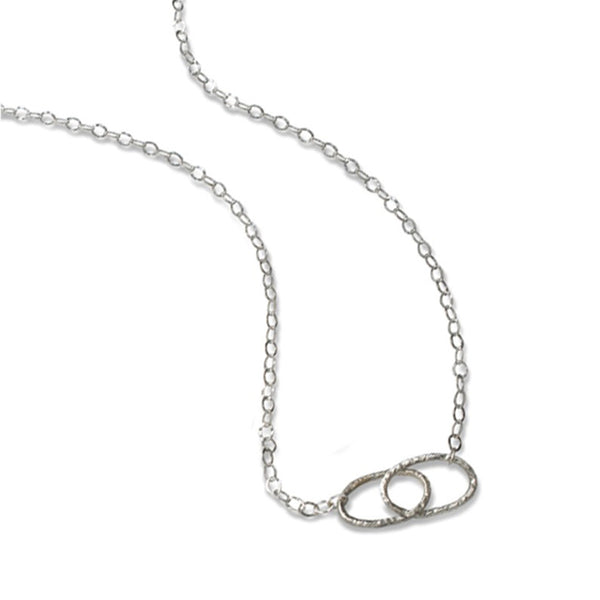 Double Linked Necklace in Silver