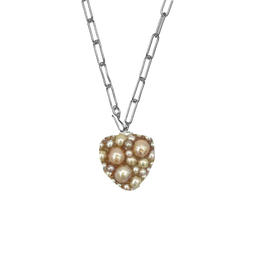 CAVIAR HEART NECKLACE [ Caviar Heart & Oval Collection Page ]